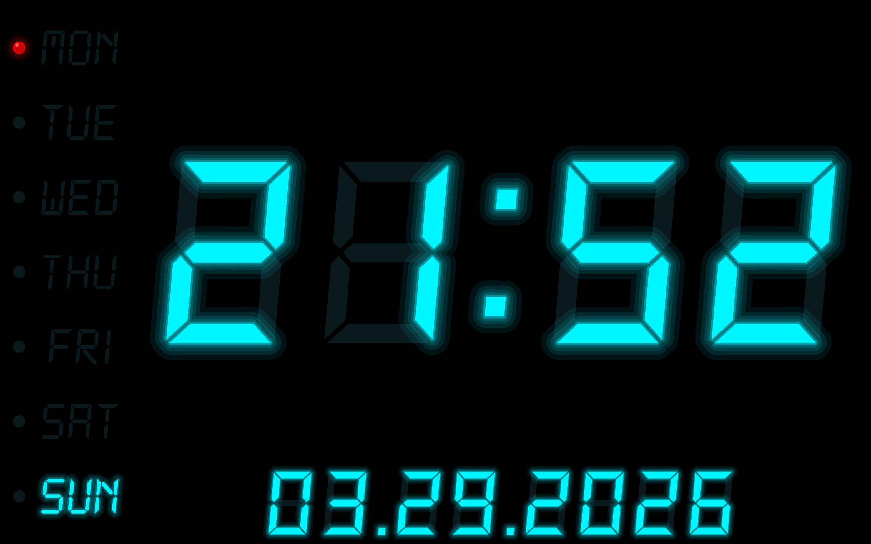 Digital Alarm Clock - Screen 1